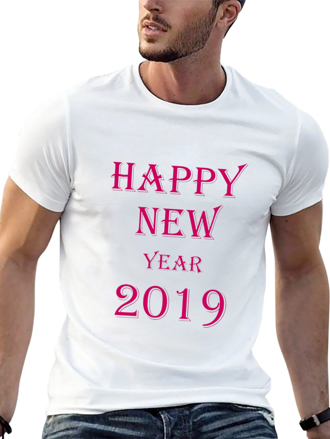 Happy New Year 2019 Black T-Shirt