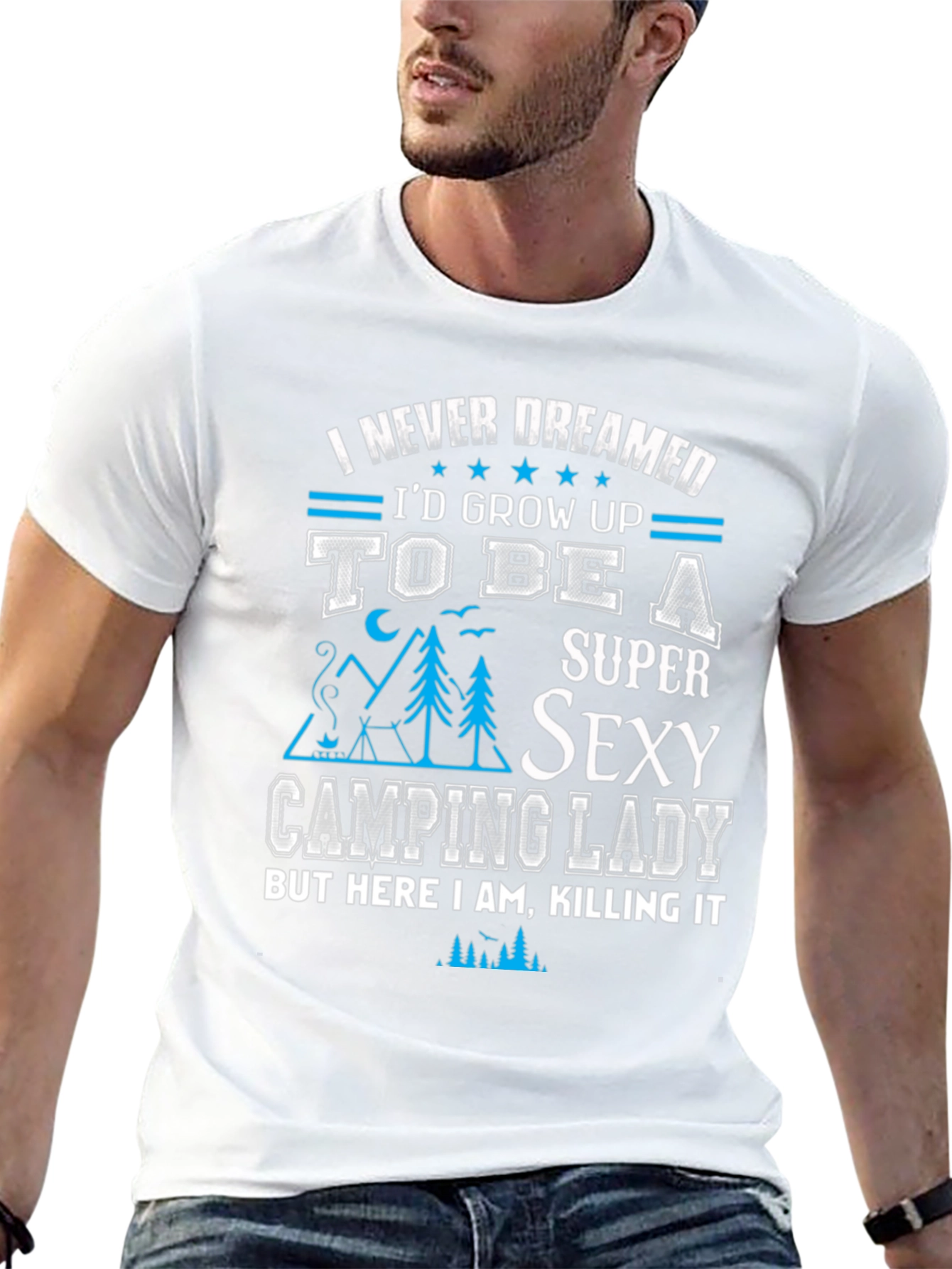 Super Sexy Camping Lady T-Shirt