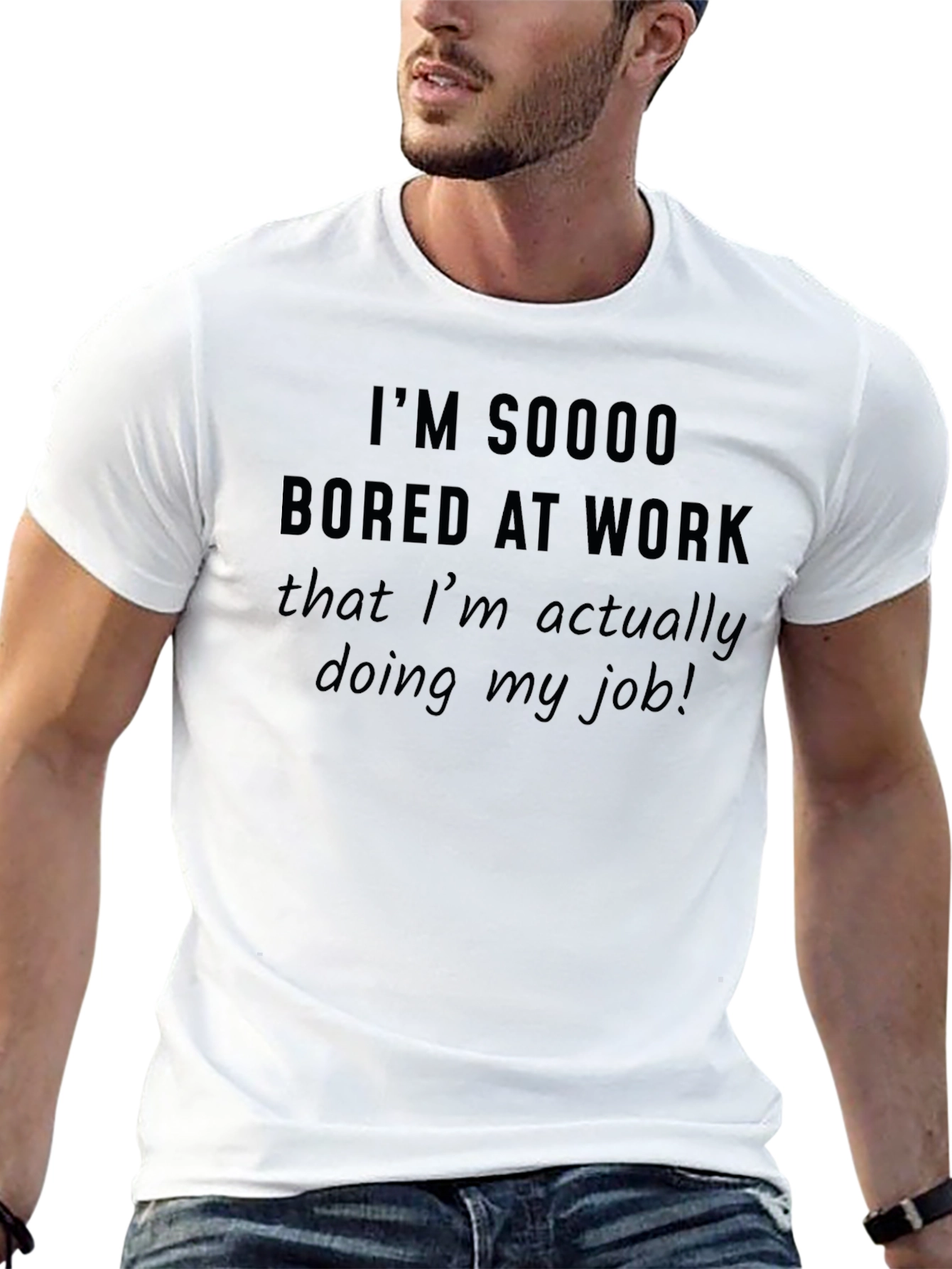 Funny Bored at Work T-Shirt