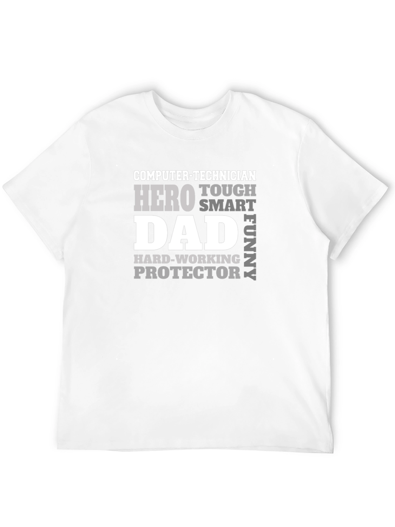 Computer Technician Dad Hero T-Shirt