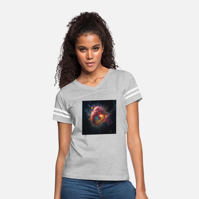 A heart exploding with radiation reimagined