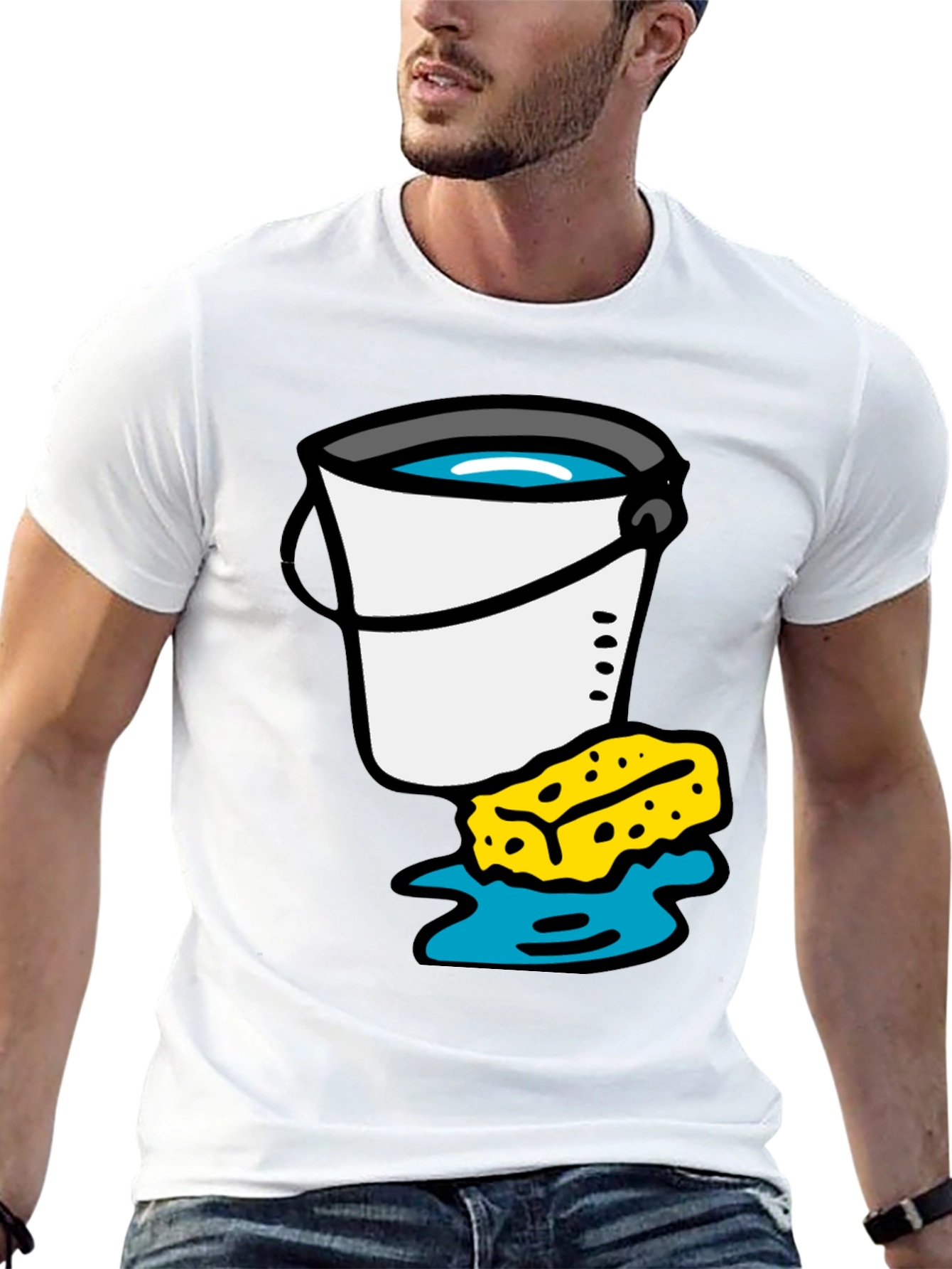 Bucket and Sponge Graphic Tee