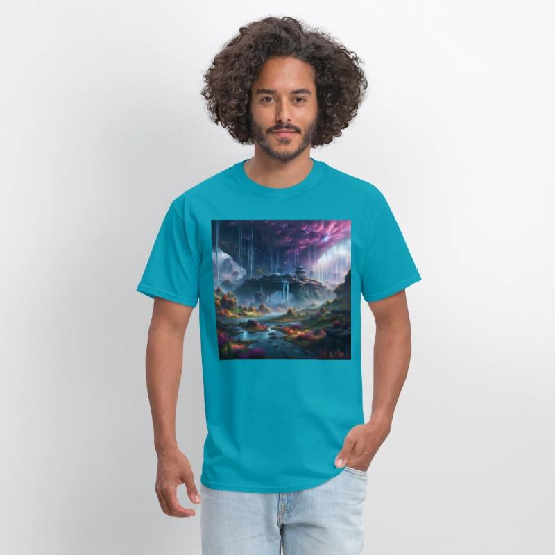 Alien Planet: Fantasy Mountain Cityscape