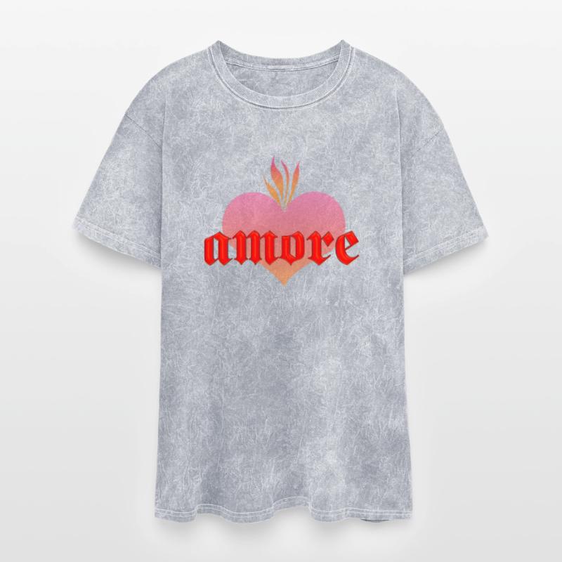 amore with a flaming heart