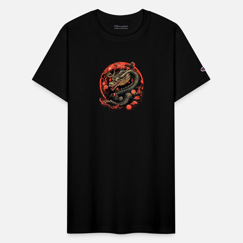 Asian Dragon Anime Japanese Sea Waves