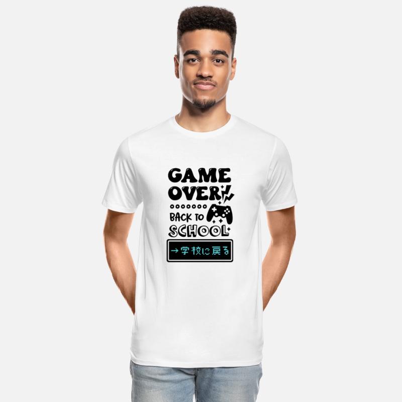 Back to School Retro Game Blue