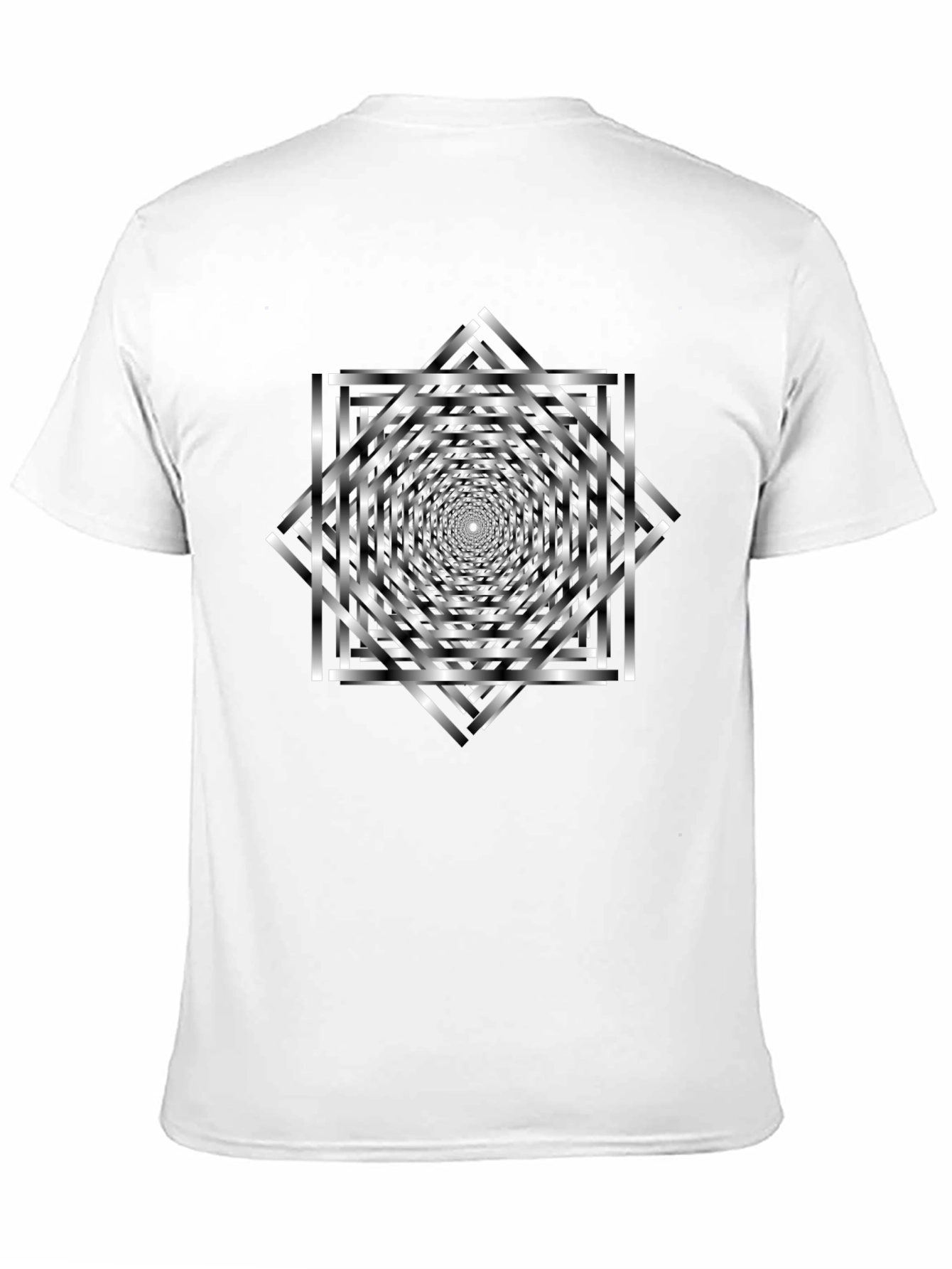 Optical Illusion T-Shirt - Geometric Design