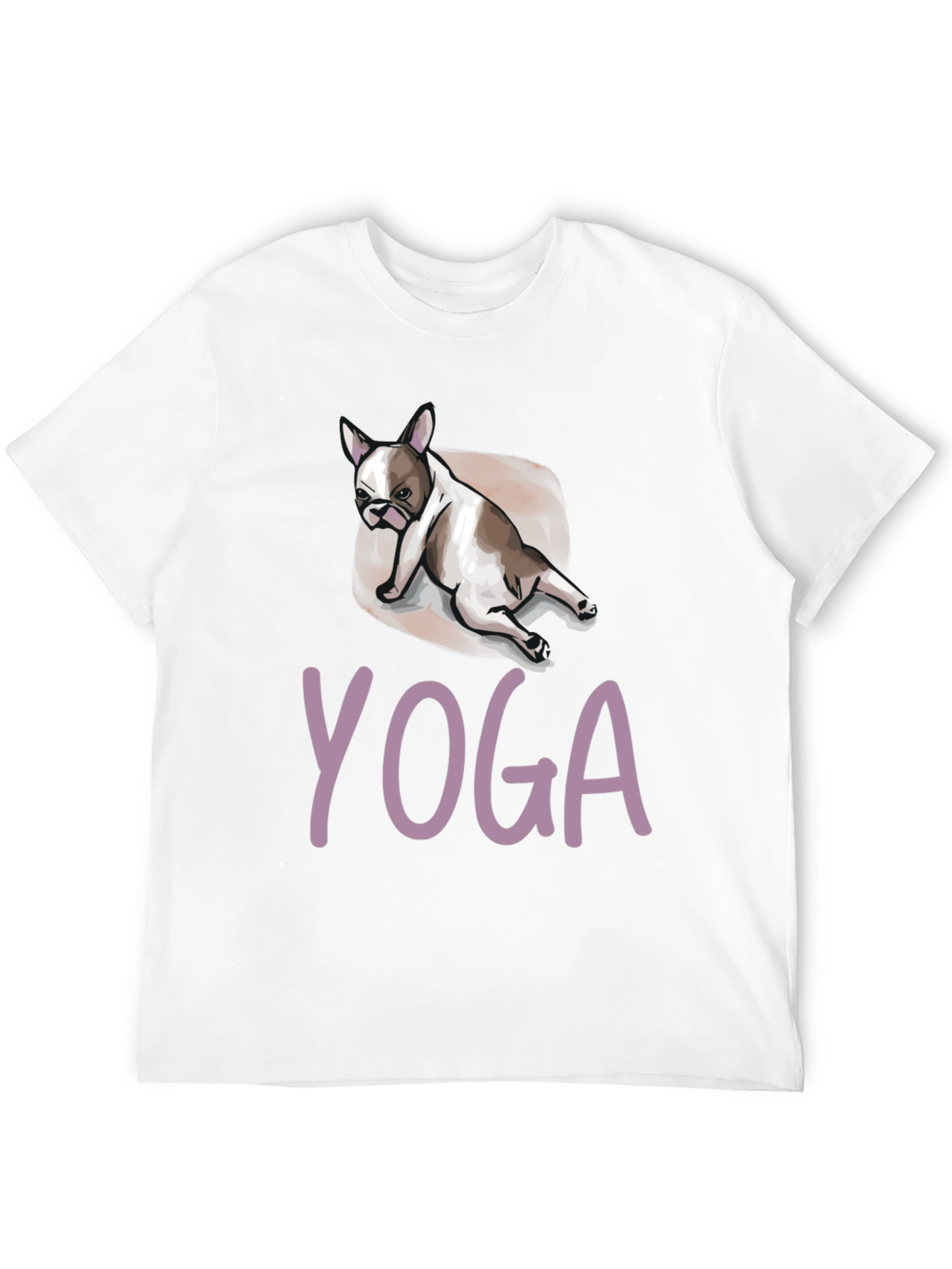 Yoga Dog Graphic Tee - Relaxed Fit Black T-Shirt