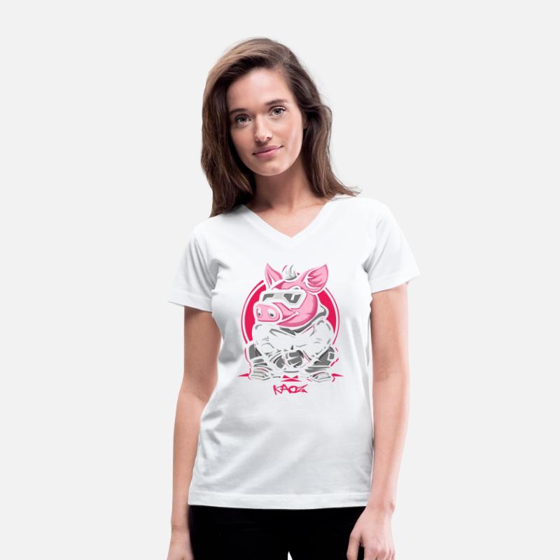 Cool Winter Ski Snowboarder Pig