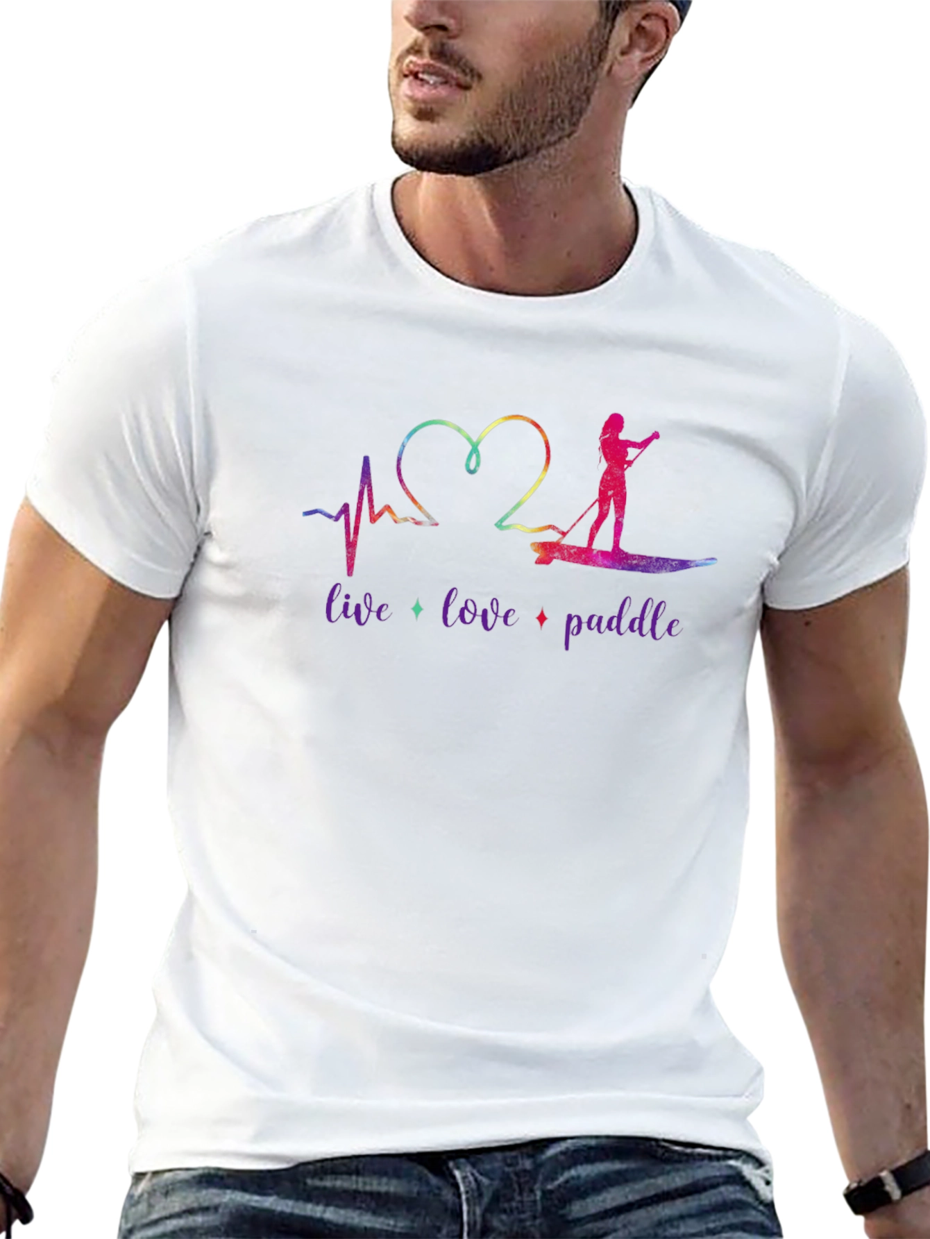 Live Love Paddle Graphic T-Shirt