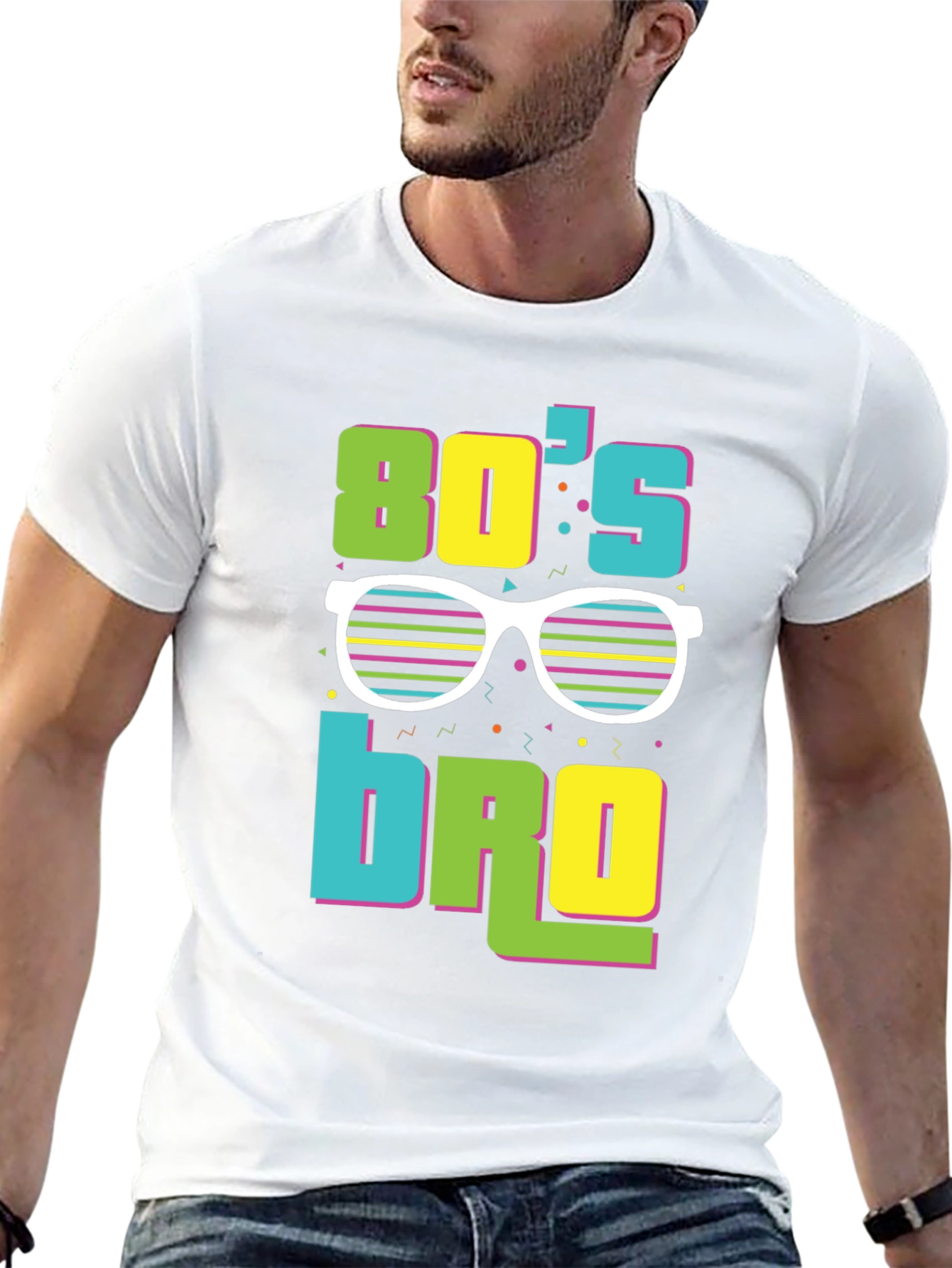 80s Bro T-Shirt - Retro Style