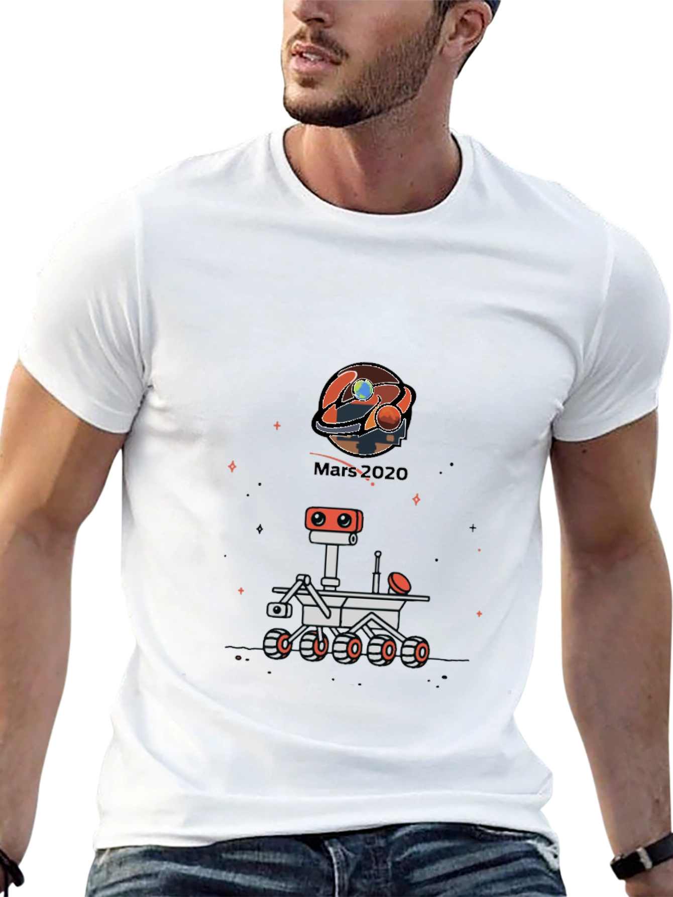 Mars 2020 Rover Black T-Shirt