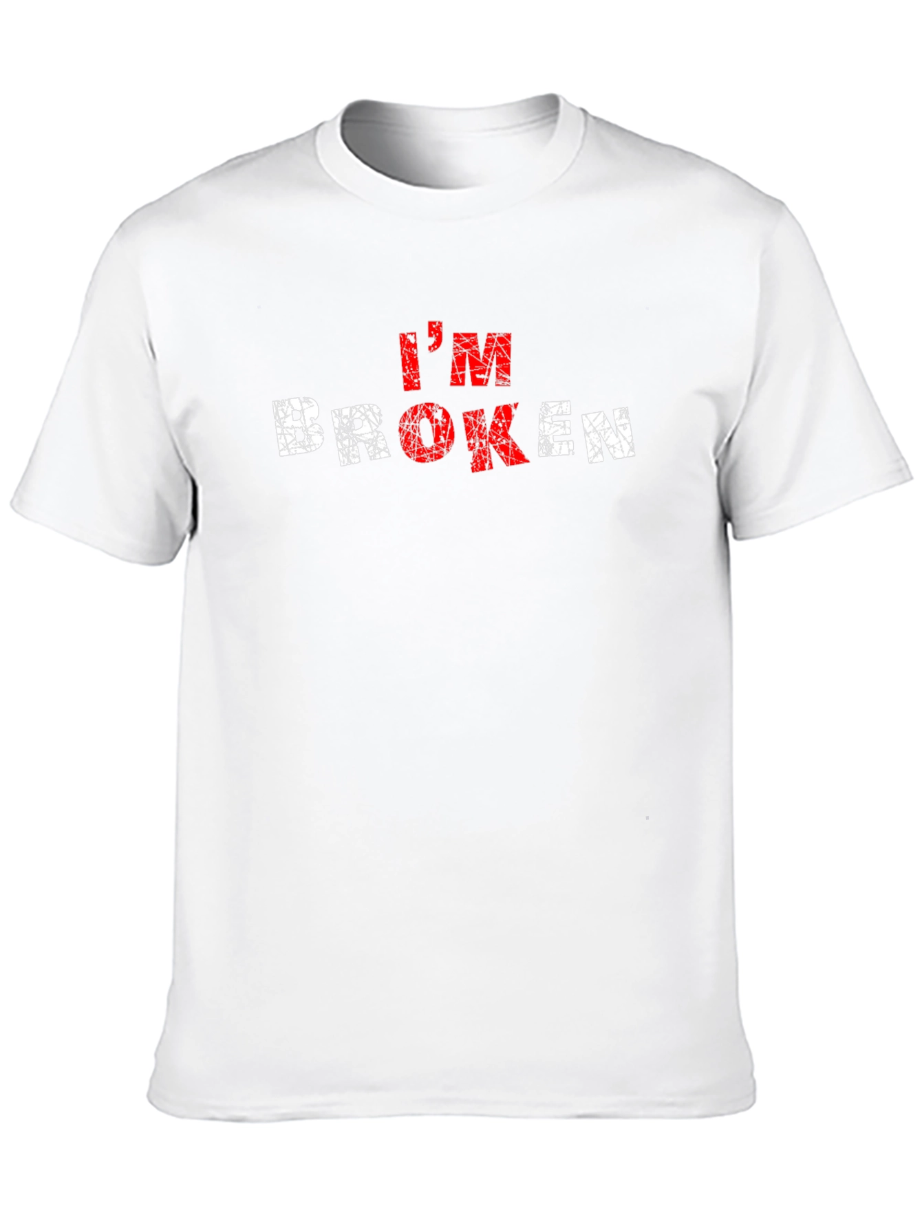 Im Broken Graphic T-Shirt - Grunge Style