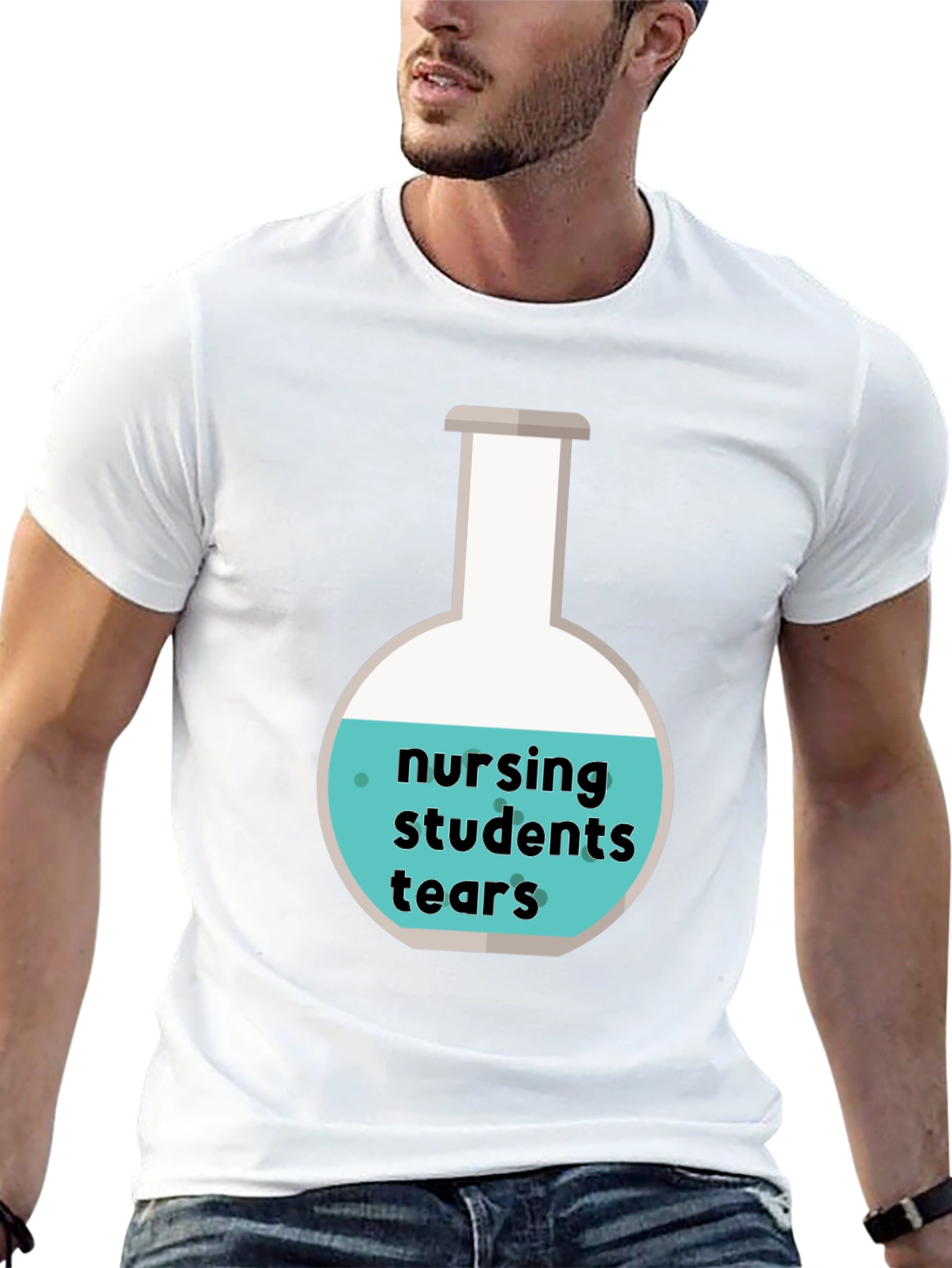 Nursing Student Tears T-Shirt - Novelty Graphic Tee