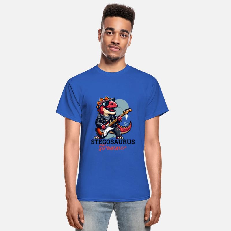 Dinosaur tshirt design Stegosaurus Strummer