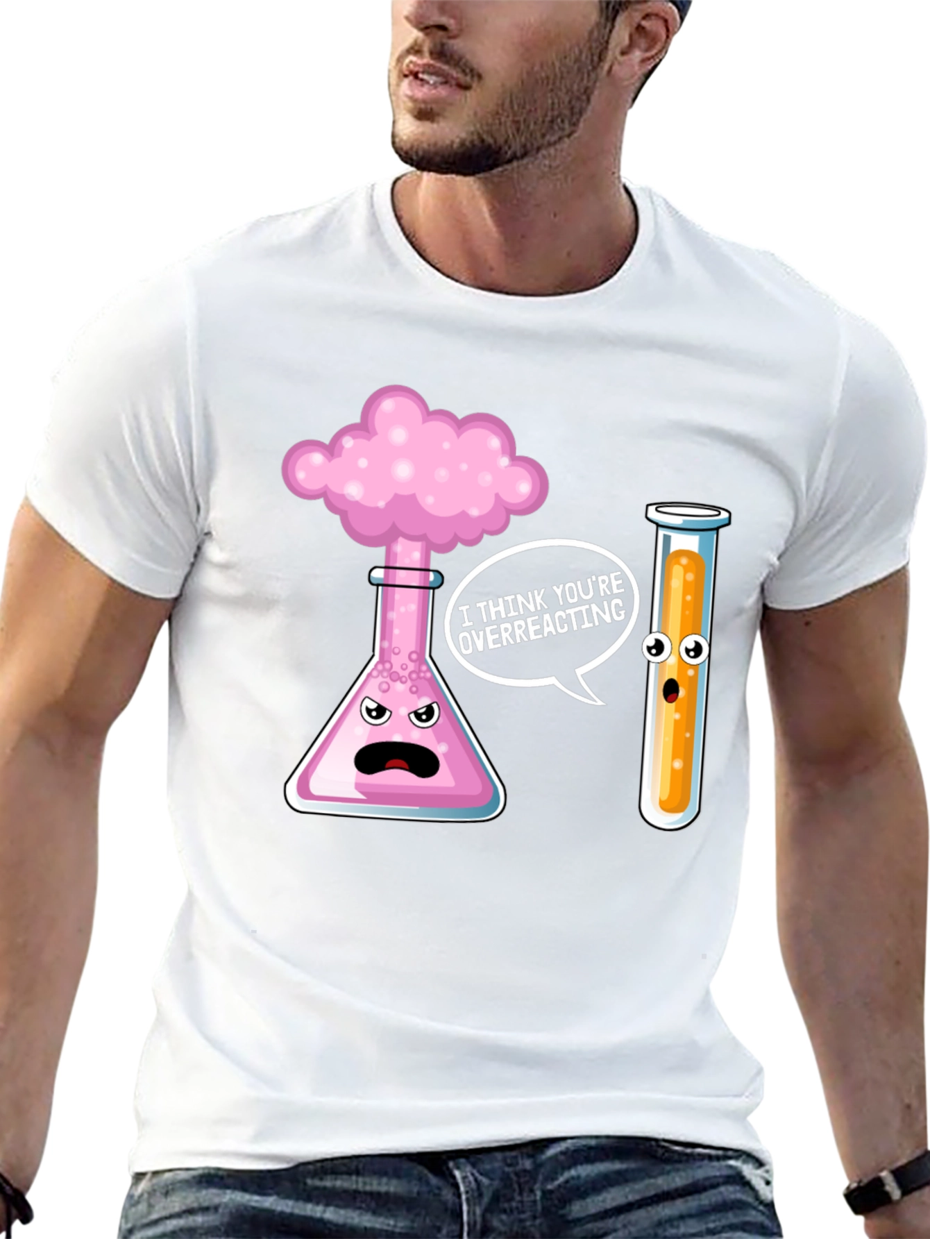 Funny Chemistry Overreacting Graphic T-Shirt