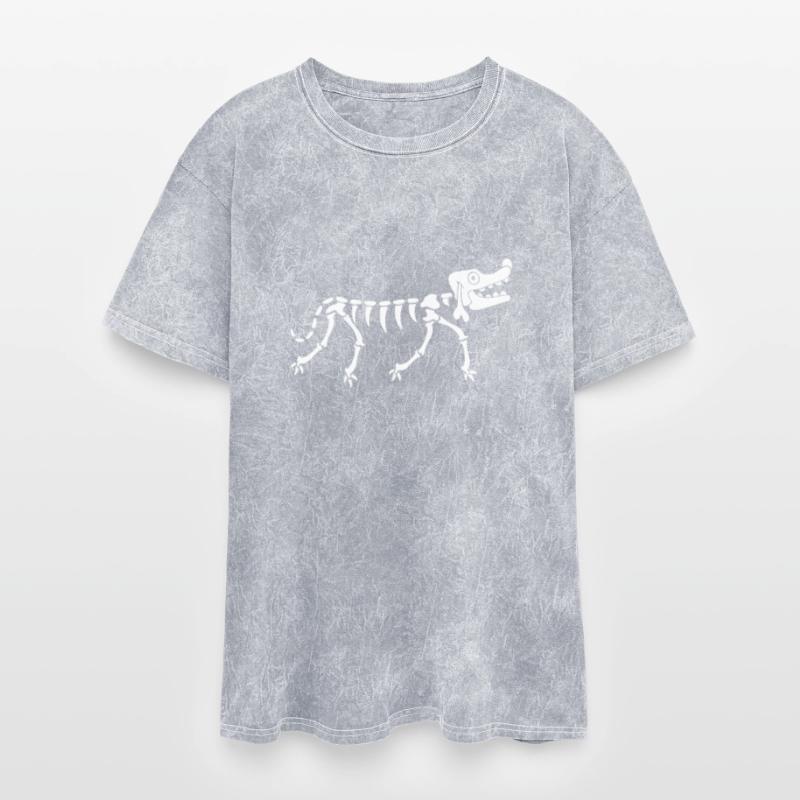 Dog Skeleton Bone Halloween Horror Cartoon Cool