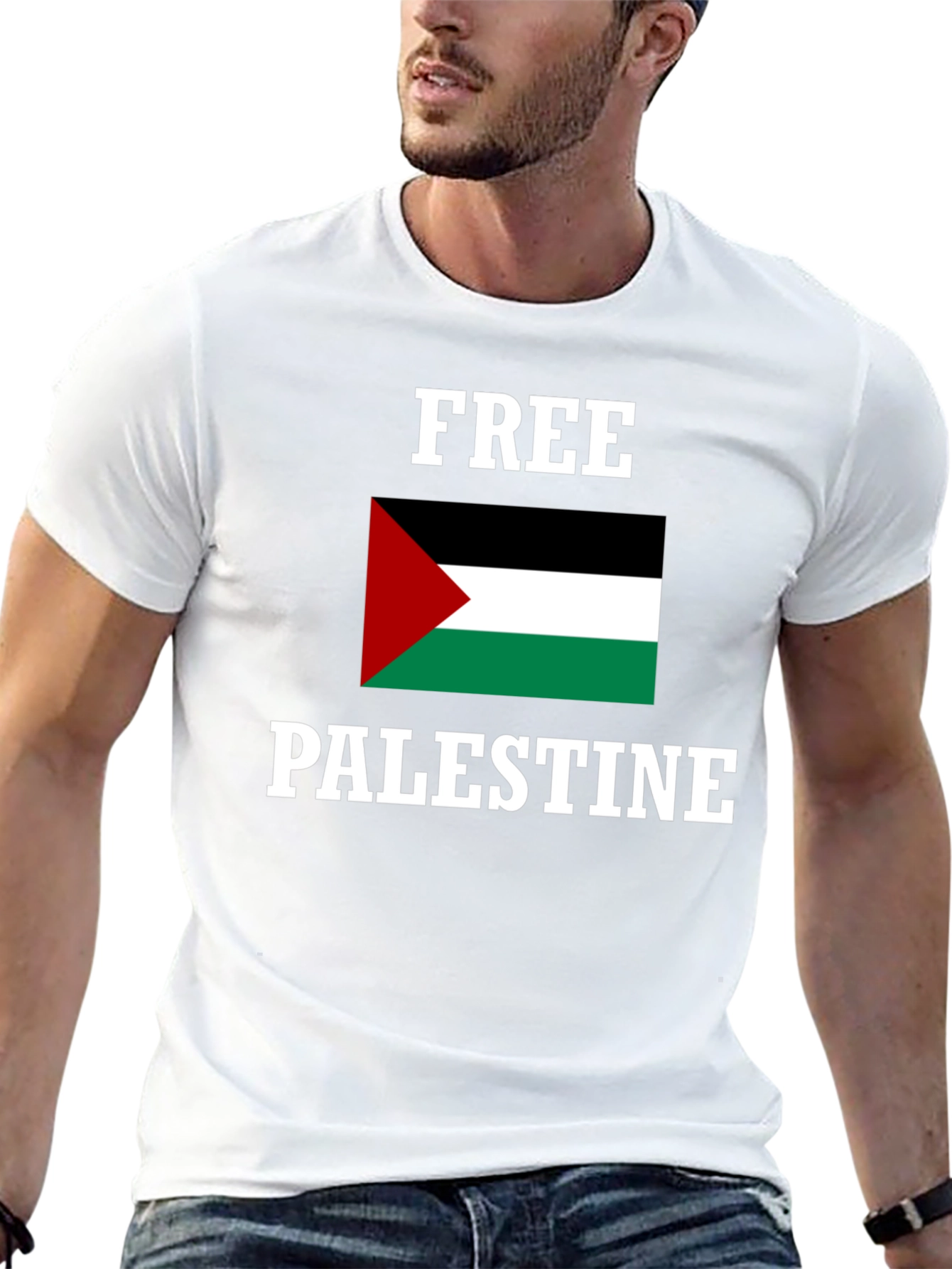 Free Palestine Graphic T-Shirt