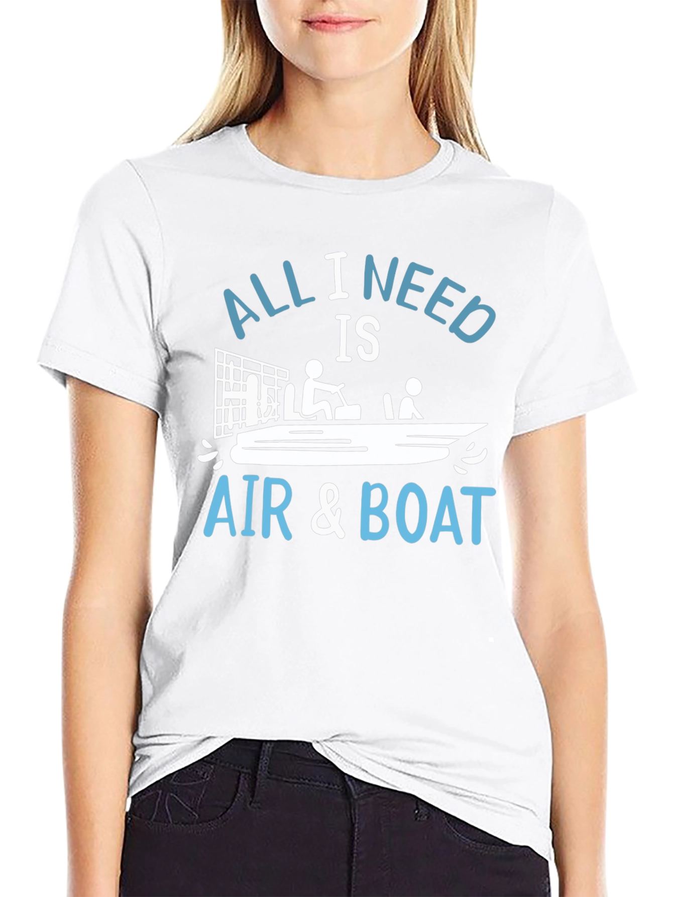 All I Need Is Air & Boat Graphic T-Shirt
