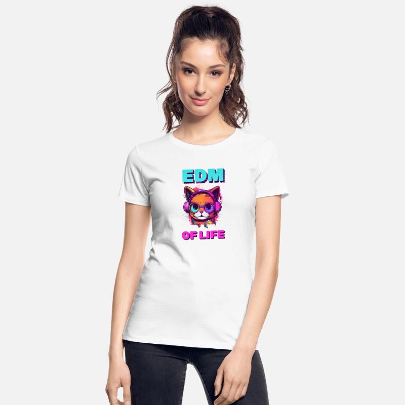 Edm Rave EDM Isn't Music It's Life Cat Headphones