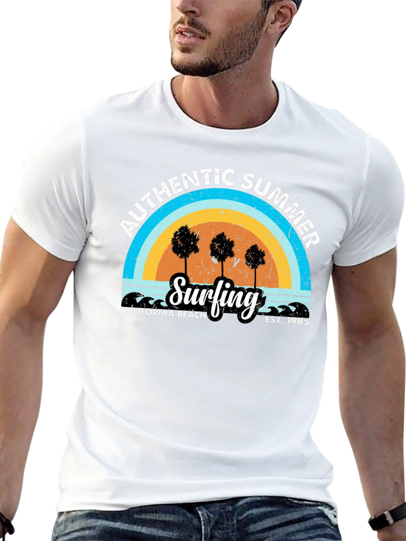 Authentic Summer Surfing T-Shirt
