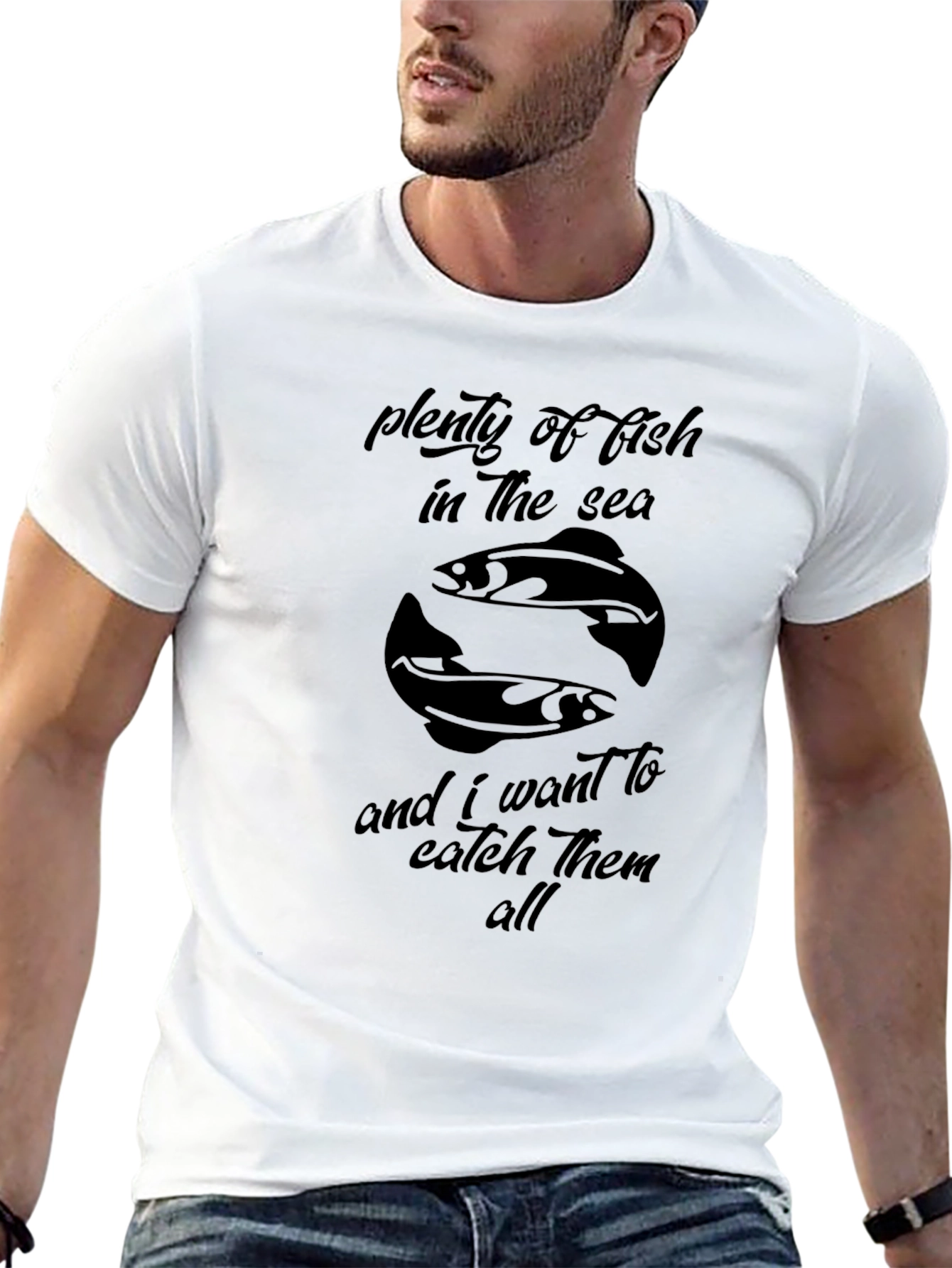 Plenty of Fish T-Shirt Catch Them All Graphic Tee
