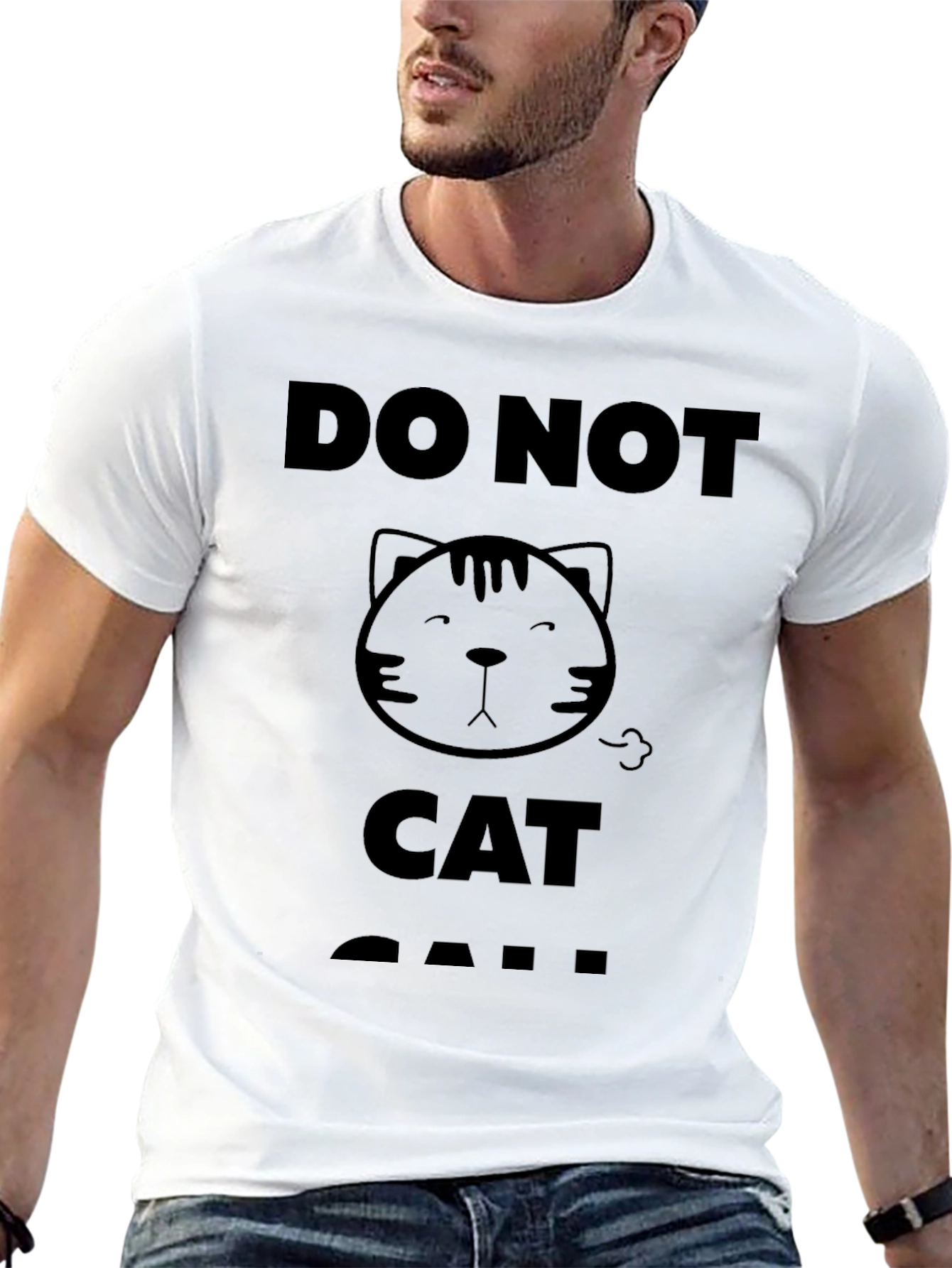 Do Not Cat Call T-Shirt - Black Graphic Tee