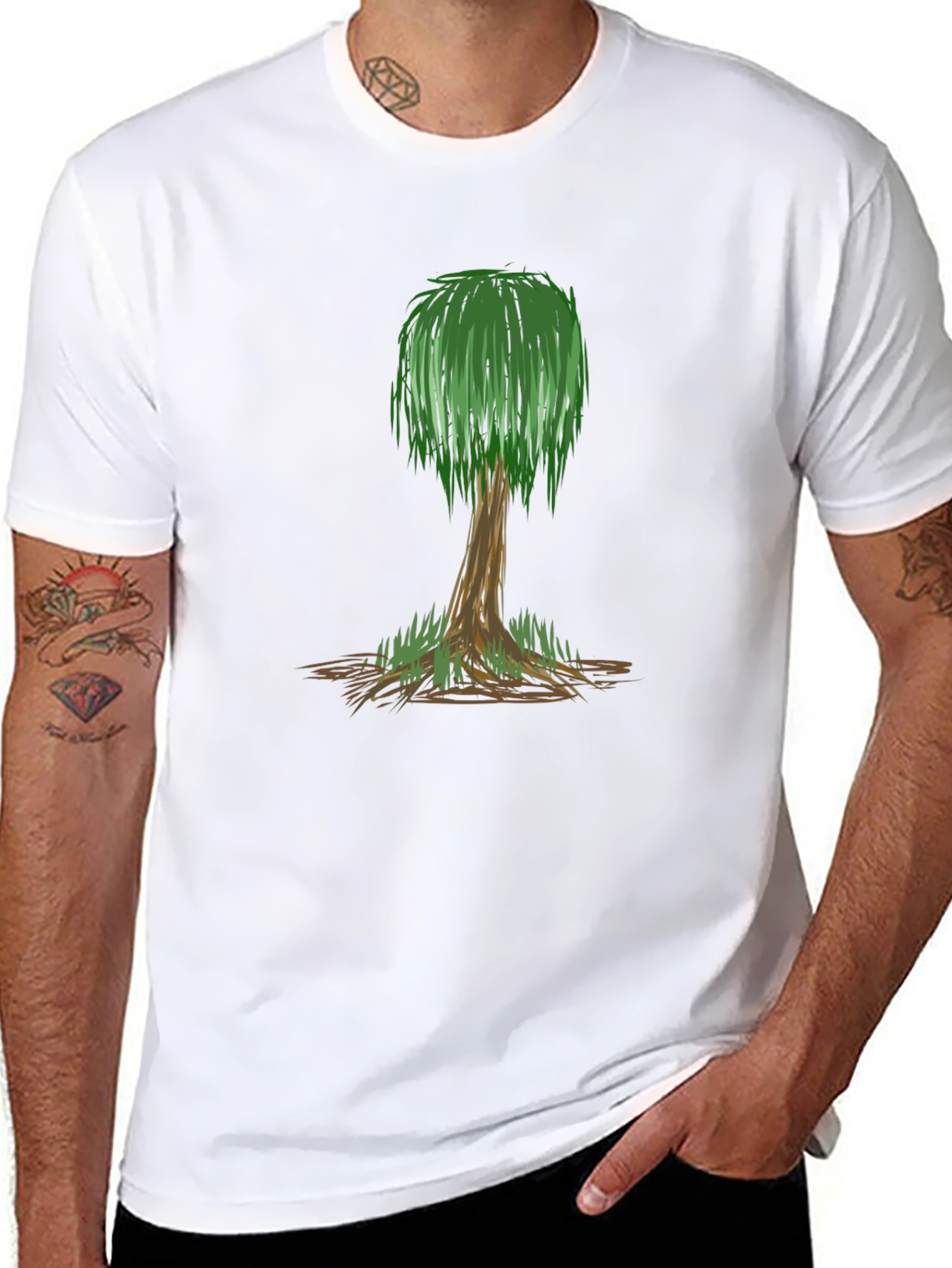 Willow Tree Graphic Tee - Nature Lovers Style