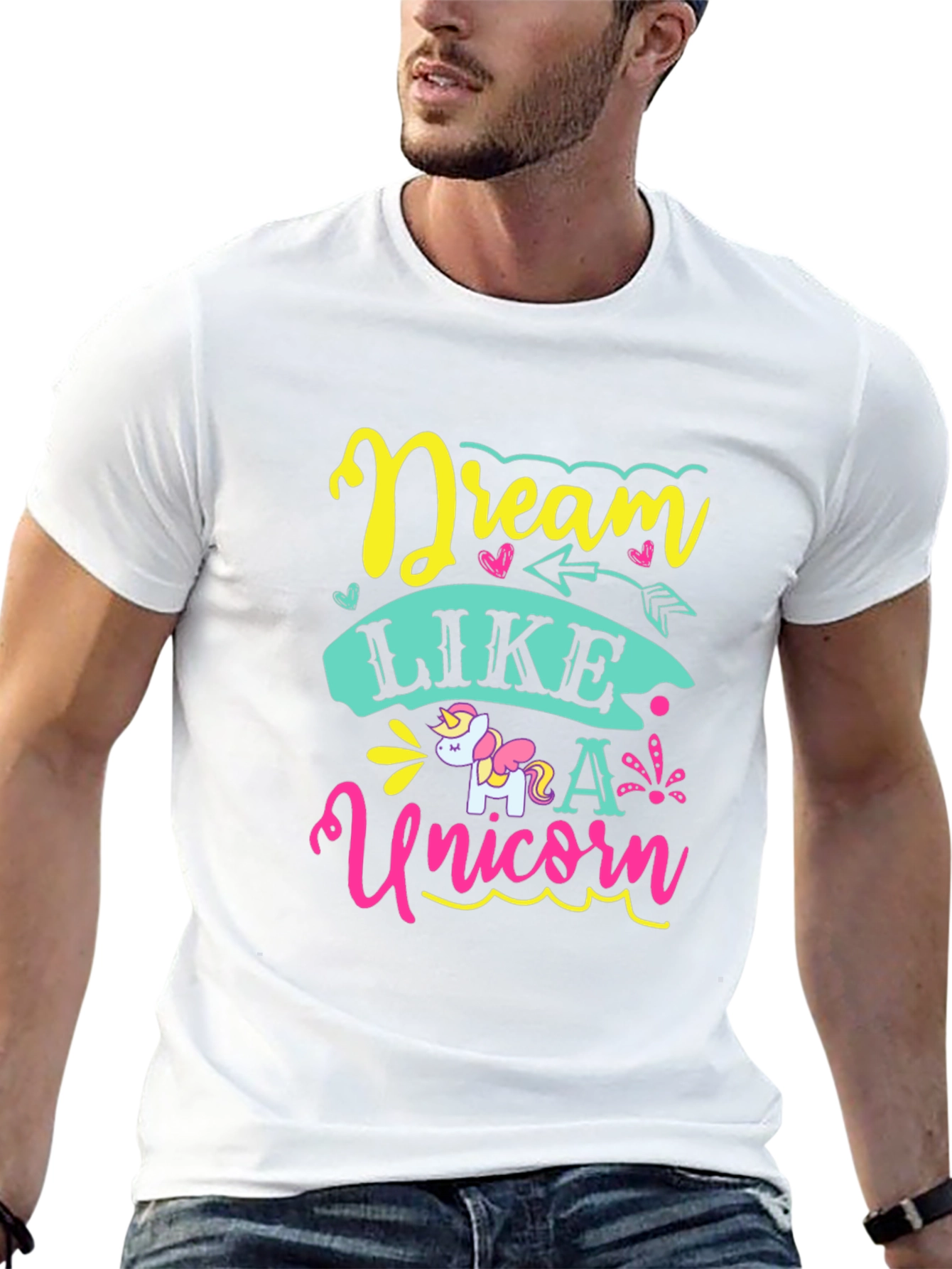 Dream Like a Unicorn Black T-Shirt