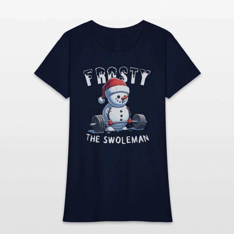 Frosty the Swoleman Christmas Funny Snowman Gym