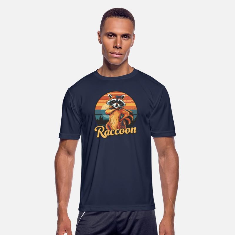 Funny Raccoon Retro Vintage