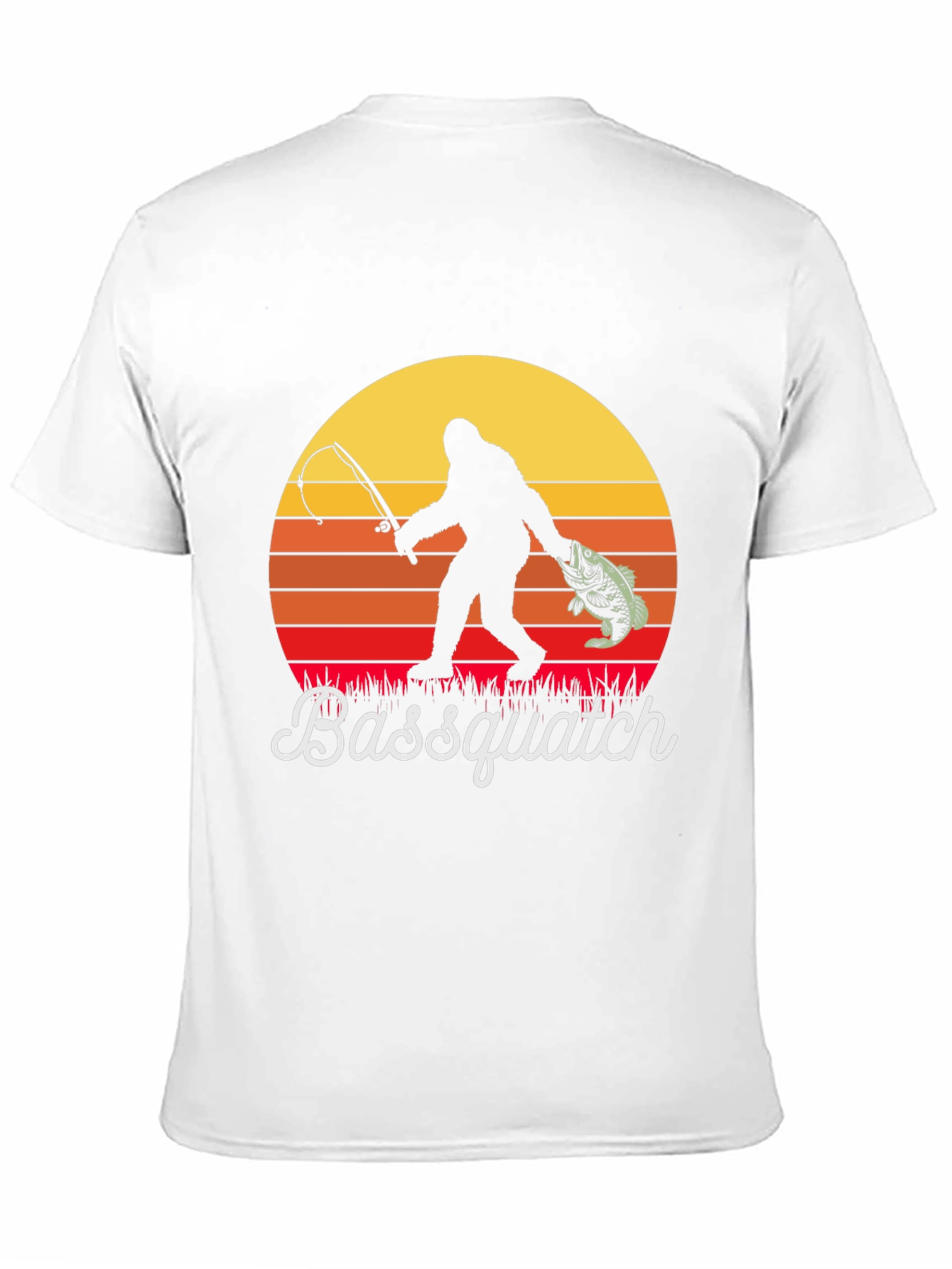 Bassquatch T-Shirt - Fishing Bigfoot Design