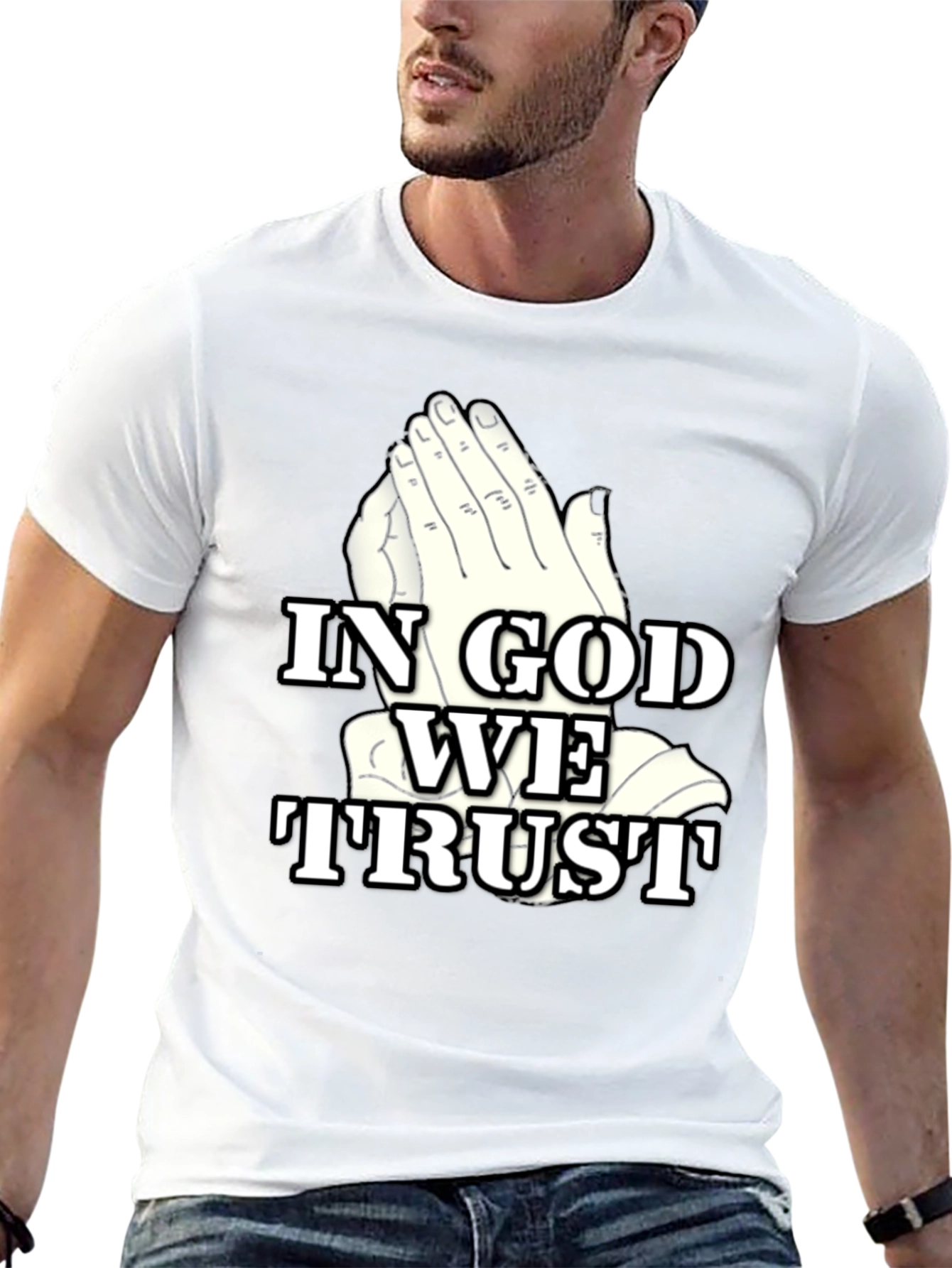 In God We Trust Graphic Tee - Black