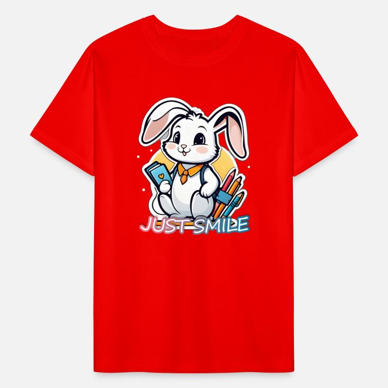 happy bunny going back to school with JUST SMILE