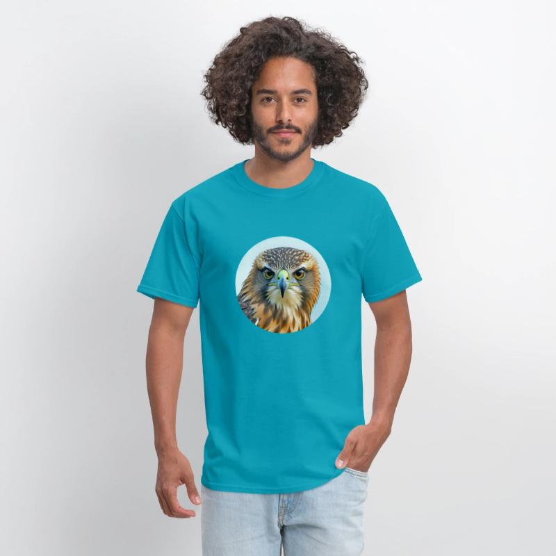 Hawk stare regal bird of prey birding bird watcher