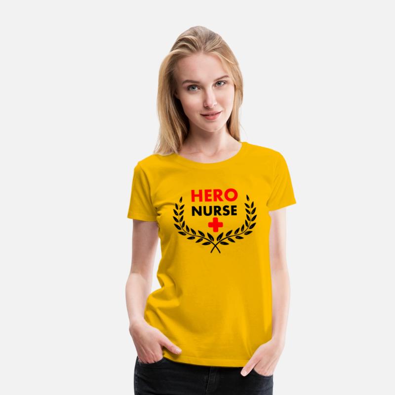 Hero nurse in laurel wreath