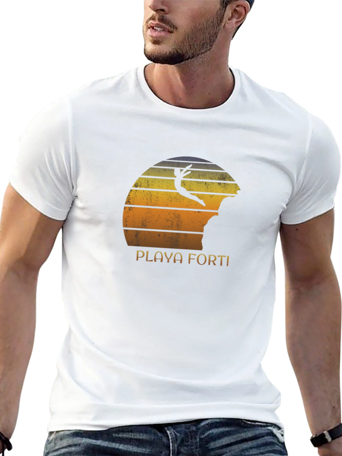 Playa Forti Cliff Diver Retro T-Shirt