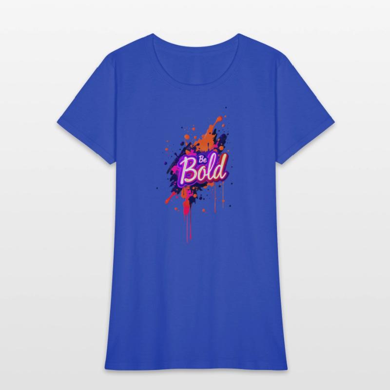 Inspirational Neon Colors Be Bold Motivational Gra