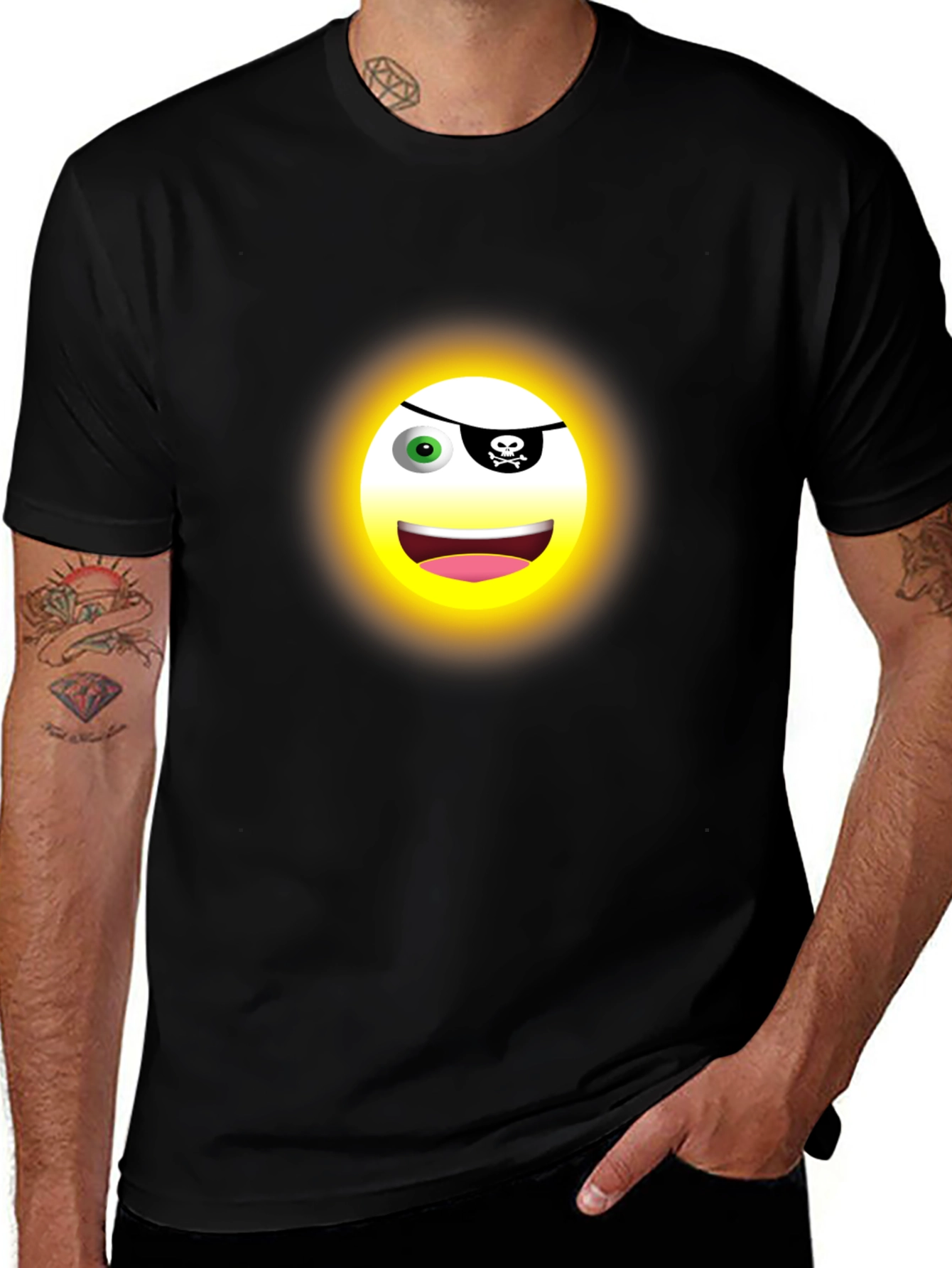 Pirate Emoji T-Shirt - Fun & Unique Design