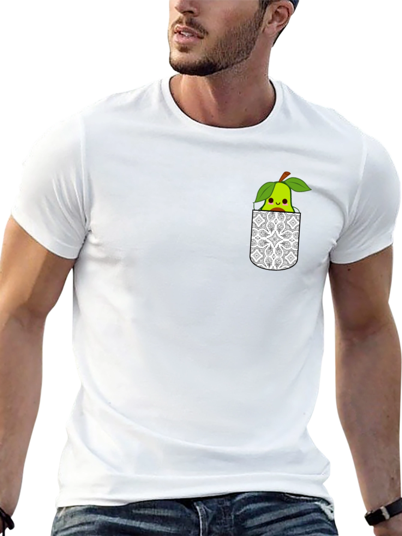 Cute Pear Pocket T-Shirt