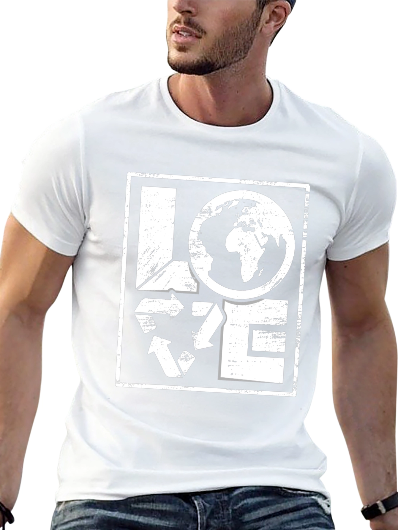 Love Earth Graphic Tee - Eco Friendly T-Shirt