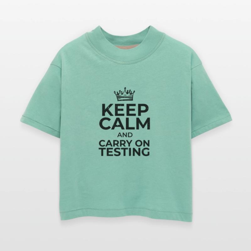 Keep calm and carry on testing 2 Black LQ