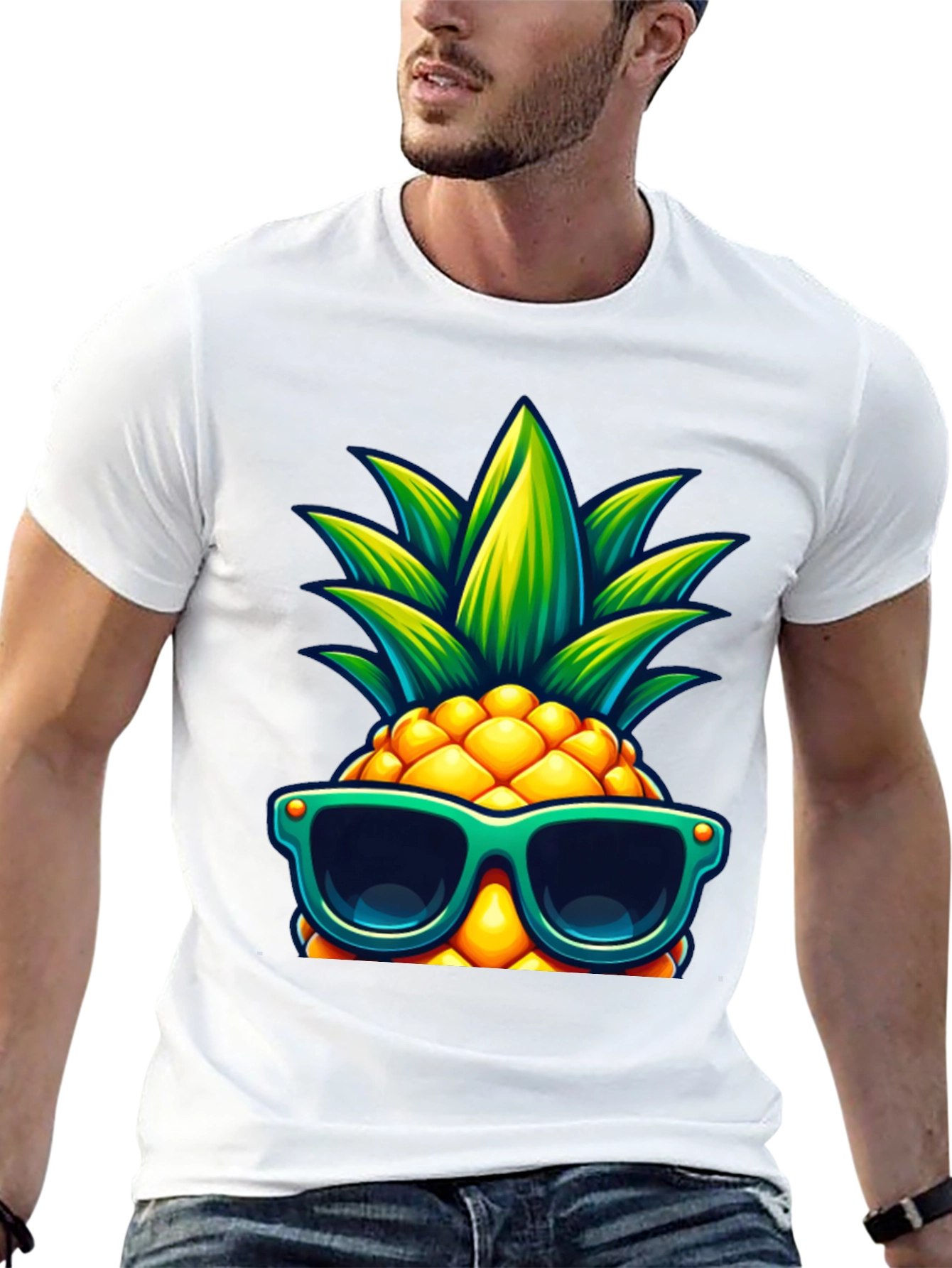 Cool Pineapple Graphic Tee - Summer Vibes!