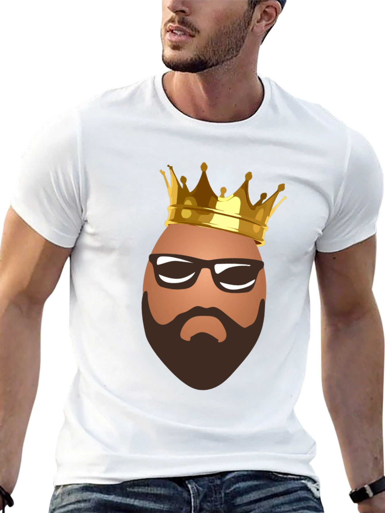 King Egg T-Shirt - Funny Graphic Tee