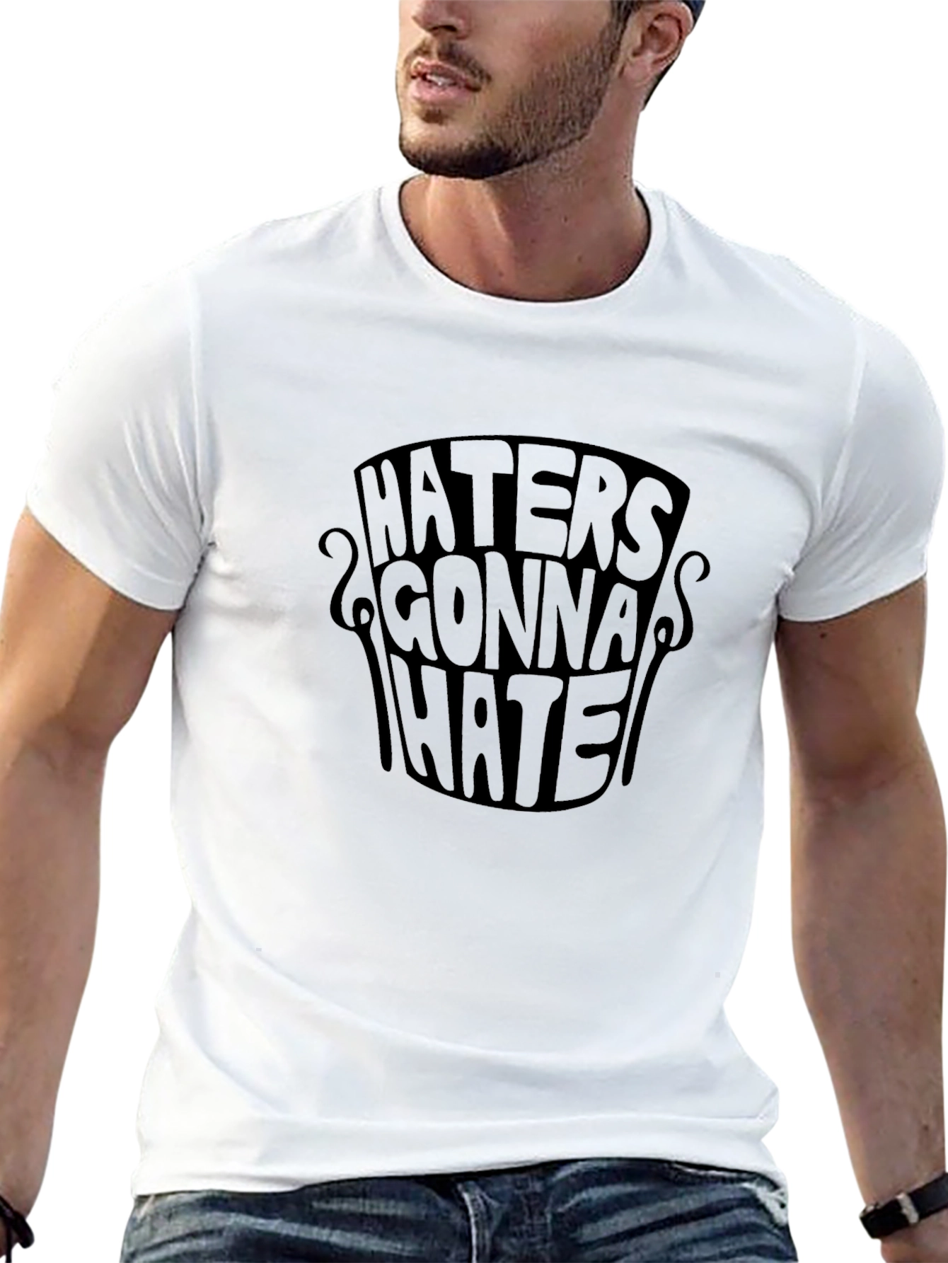 Haters Gonna Hate Black Graphic Tee