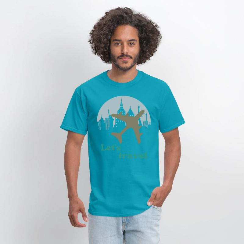 Let's travel quote t-shirt and apparrel