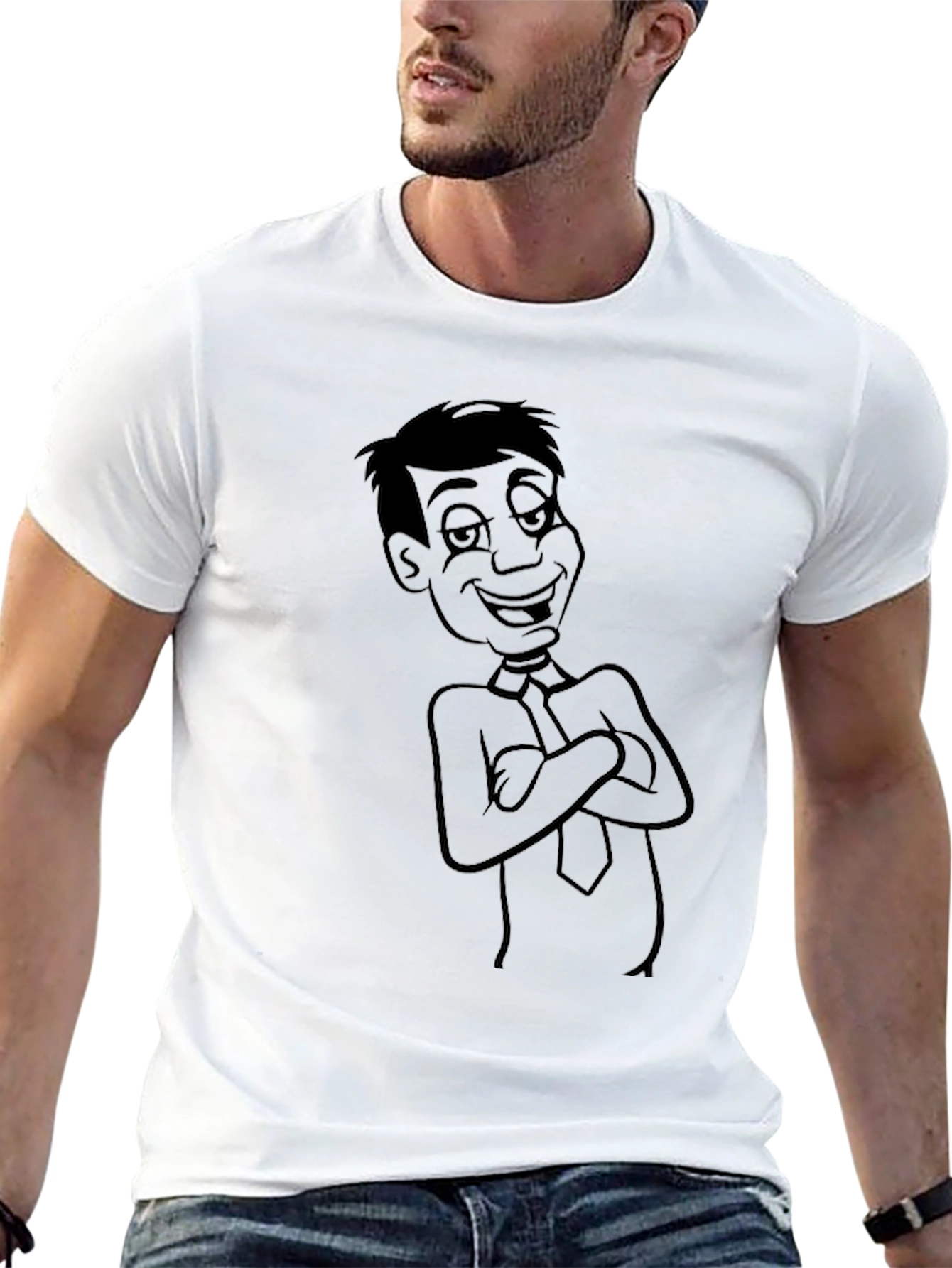 Black Cartoon Character Graphic Tee