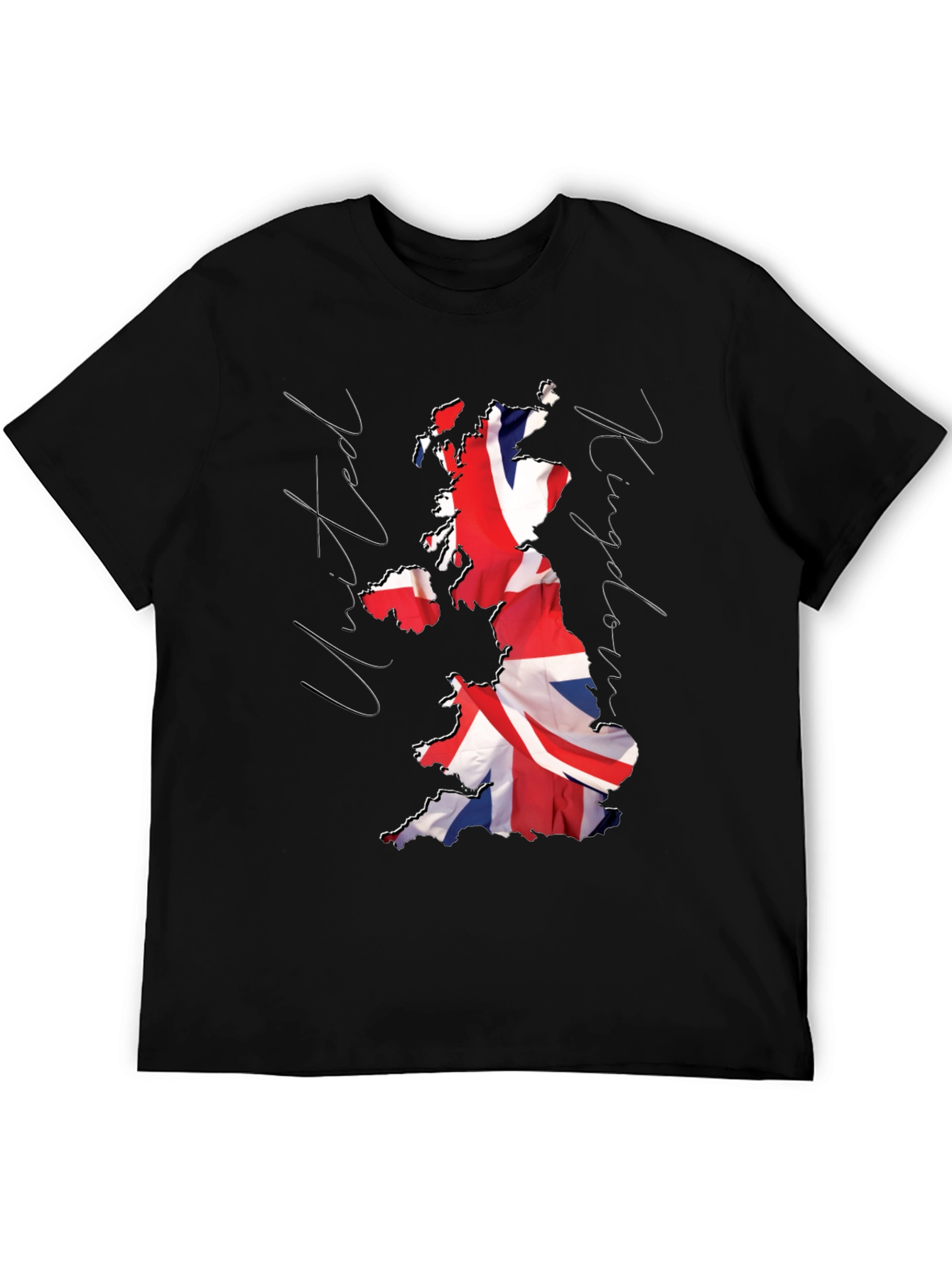 United Kingdom Flag Map Graphic T-Shirt
