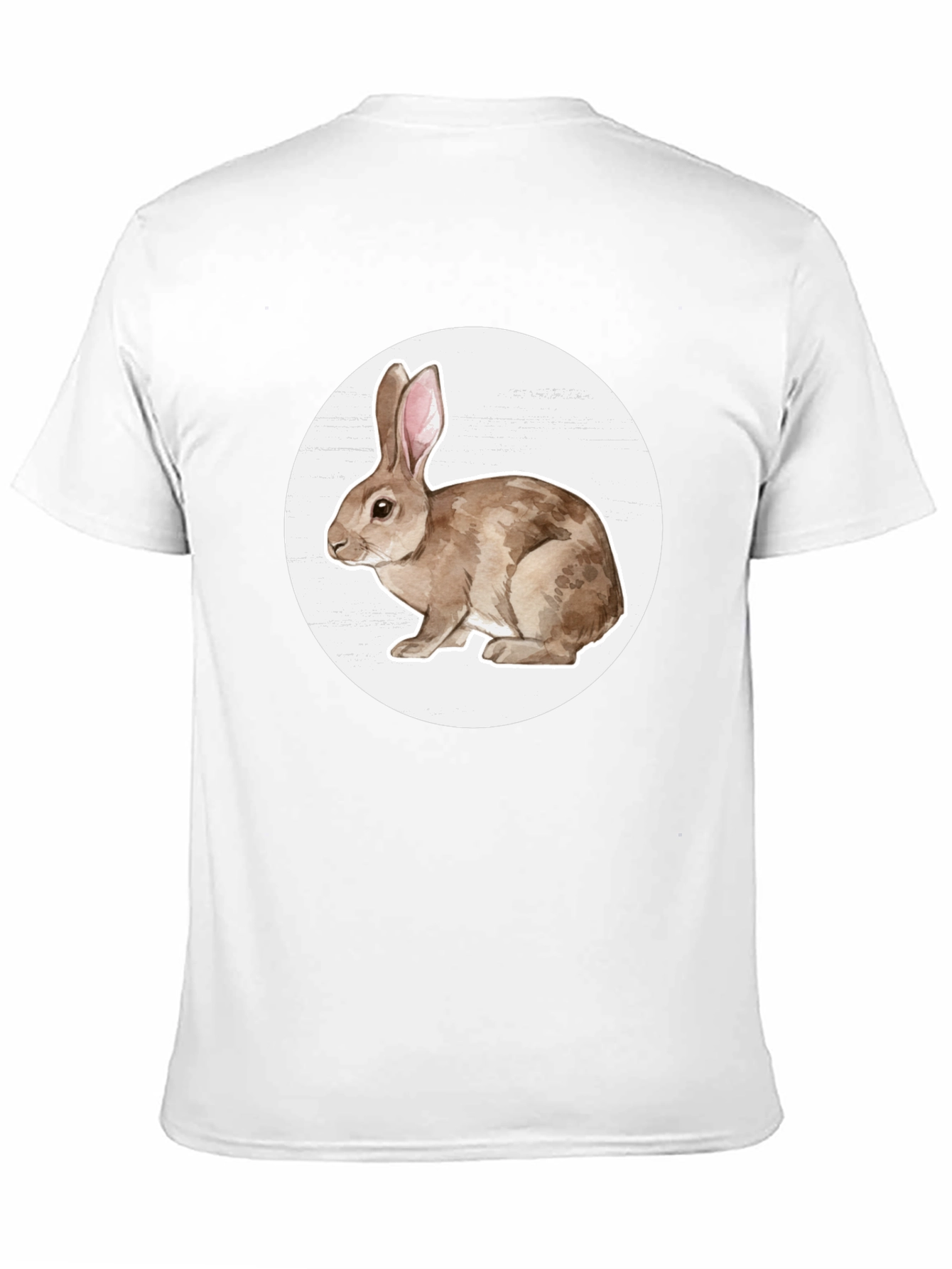 Rabbit Graphic Tee - Black Cotton Blend