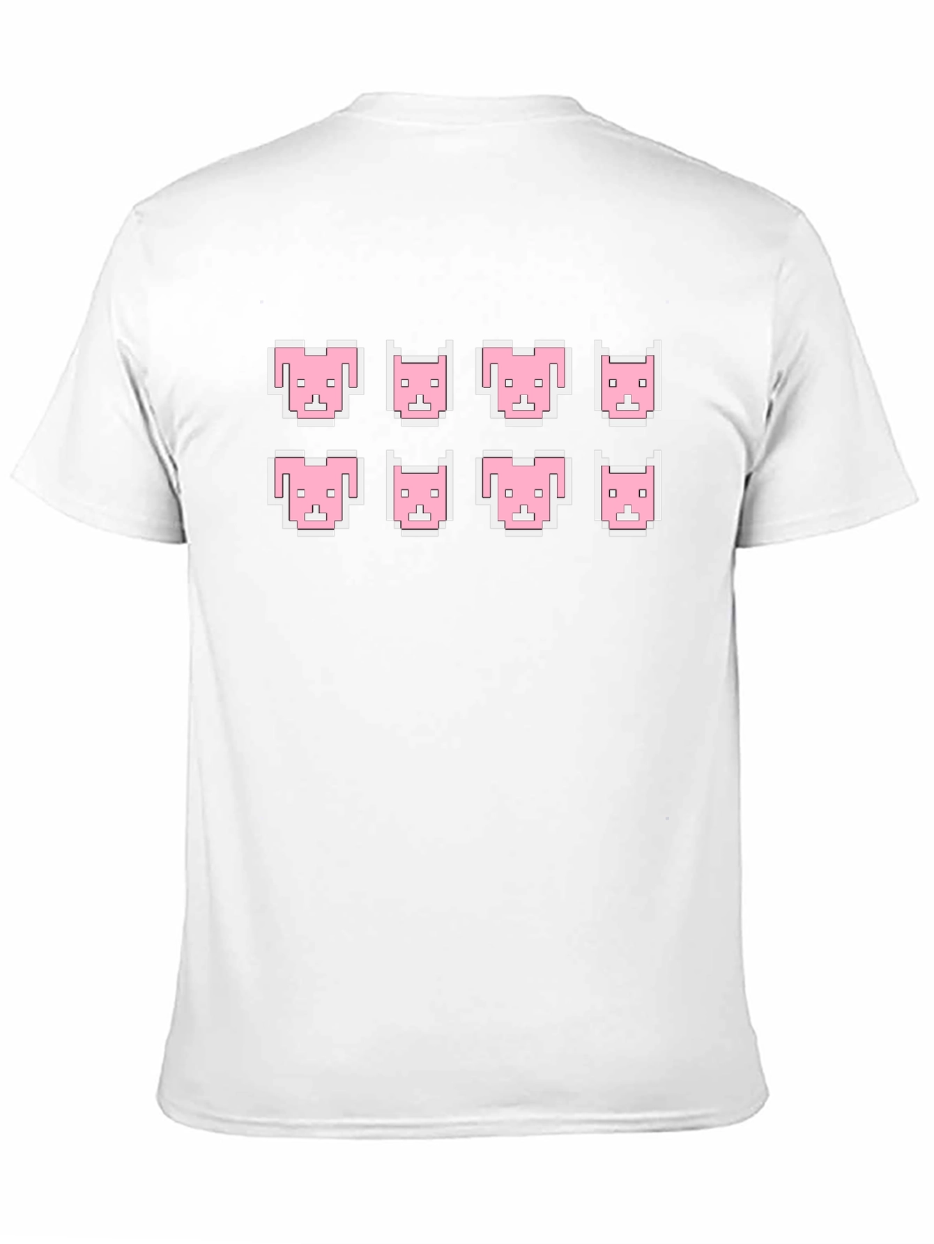 Retro Pixelated Pink Bear T-Shirt